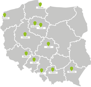Aterima - oddzialy w Polsce