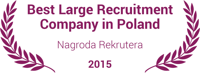 Uzyskane nagrody - Best Large Recruitment Company in Poland